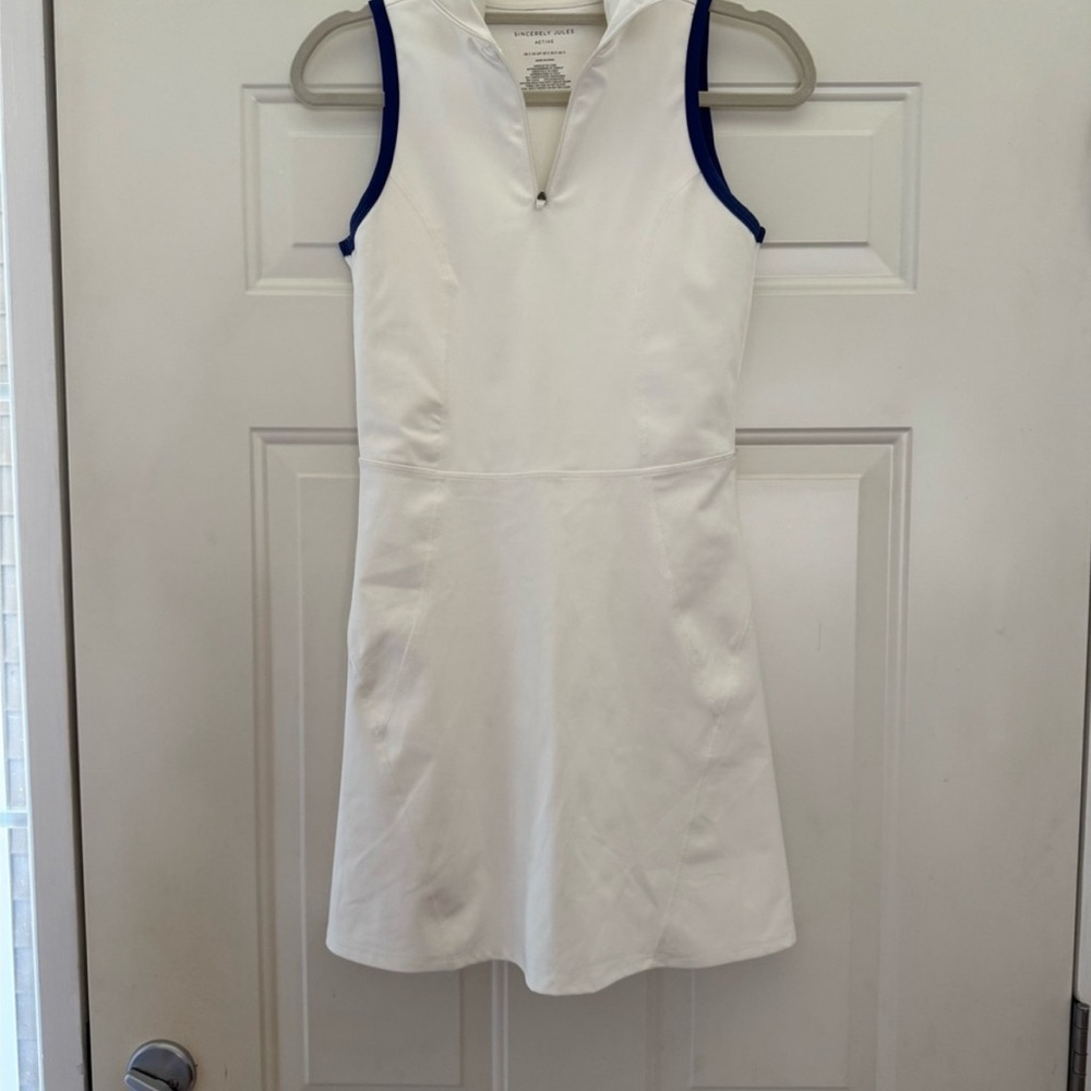 Sincerely Jules White and Blue Mini Dress